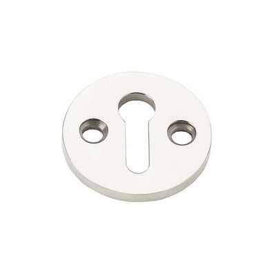 Alexander & Wilks Standard Profile Round Escutcheon, Polished Nickel - AW380-PN POLISHED NICKEL