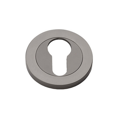 Alexander & Wilks Euro Profile Concealed Fix Escutcheon, Dark Bronze - AW390DBZ DARK BRONZE - EURO PROFILE (CYLINDER HOLE)