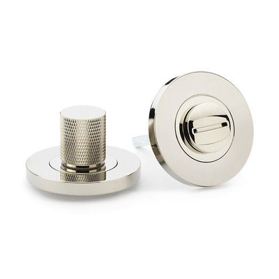 Alexander & Wilks Knurled Bathroom Turn & Release, Polished Nickel PVD - AW790PNPVD POLISHED NICKEL PVD