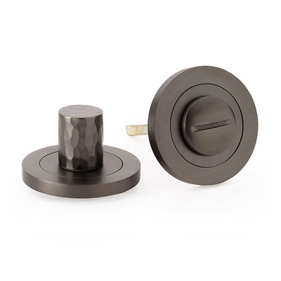 Alexander & Wilks Hammered Bathroom Turn & Release, Dark Bronze - AW793DBZ DARK BRONZE