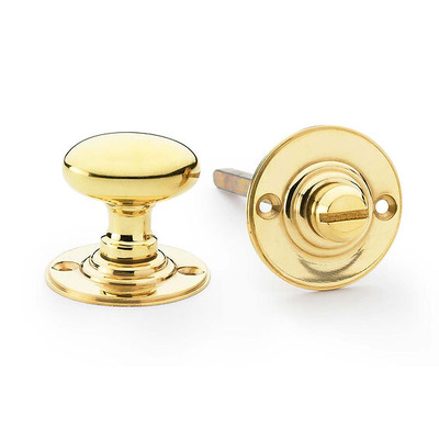 Alexander & Wilks Hammered Bathroom Turn & Release, Unlacquered Brass - AW386-UB UNLACQUERED BRASS