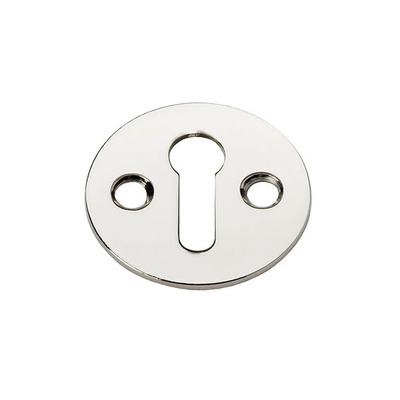 Alexander & Wilks Standard Profile Victorian Escutcheon, Polished Nickel - AW399PN POLISHED NICKEL