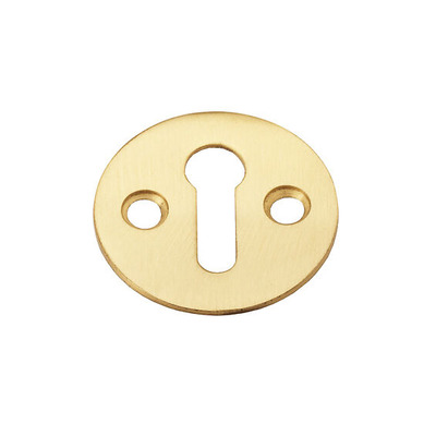 Alexander & Wilks Standard Profile Victorian Escutcheon, Satin Brass - AW399SB SATIN BRASS