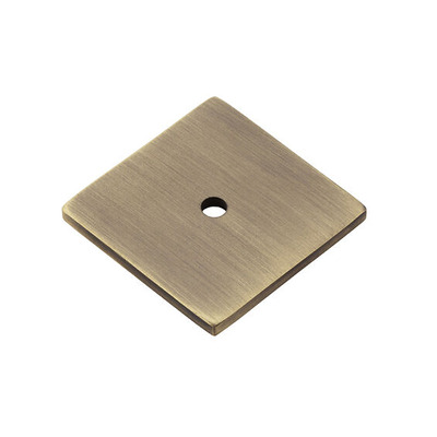 Alexander & Wilks Quantock Square Backplate (38mm x 38mm), Antique Brass - AW893-38-AB ANTIQUE BRASS - 38mm x 38mm