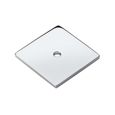 Alexander & Wilks Quantock Square Backplate (38mm x 38mm), Polished Chrome - AW893-38-PC POLISHED CHROME - 38mm x 38mm