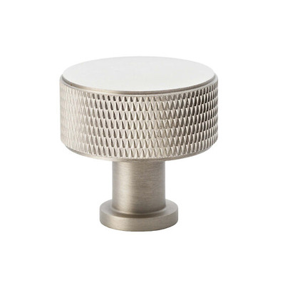 Alexander & Wilks Lucia Knurled Cupboard Knob (29mm OR 35mm), Satin Nickel - AW807K-SN SATIN NICKEL - 29mm