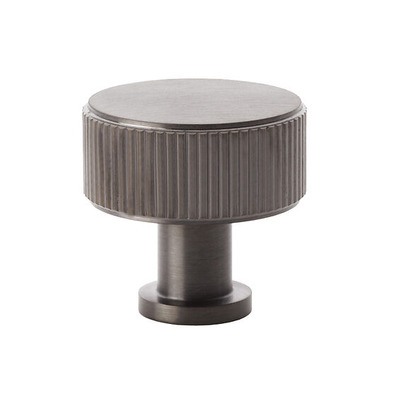 Alexander & Wilks Lucia Reeded Cupboard Knob (29mm OR 35mm), Dark Bronze PVD - AW807R-DBZPVD DARK BRONZE PVD - 35mm