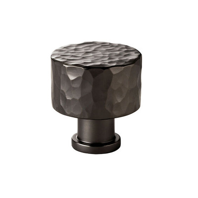 Alexander & Wilks Leila Hammered Cupboard Knob (30mm OR 35mm), Dark Bronze - AW816-DBZ DARK BRONZE - 30mm