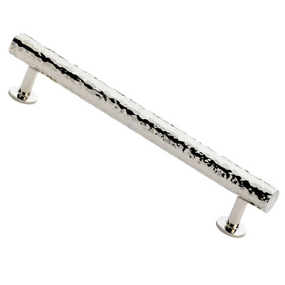 Alexander & Wilks Leila Hammered T-Bar Cupboard Pull Handle (160mm c/c), Polished Nickel - AW817-160-PN POLISHED NICKEL - 160mm c/c