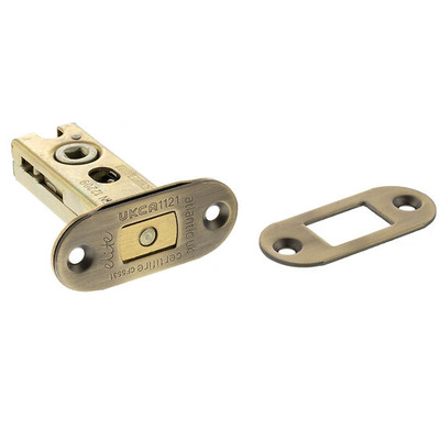 Atlantic Hardware 2.5 OR 3 Inch Bolt Through Tubular Radius Deadbolt, Matt Antique Brass - ADBRCE25MAB 64mm (2.5 INCH) - MATT ANTIQUE BRASS
