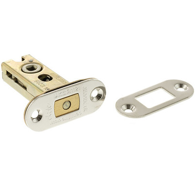 Atlantic Hardware 2.5 OR 3 Inch Bolt Through Tubular Radius Deadbolt, Polished Nickel - ADBRCE25PN 78mm (3 INCH) - POLISHED NICKEL