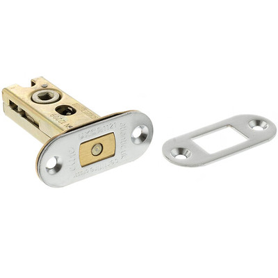 Atlantic Hardware 2.5 OR 3 Inch Bolt Through Tubular Radius Deadbolt, Satin Chrome - ADBRCE25SC 78mm (3 INCH) - SATIN CHROME
