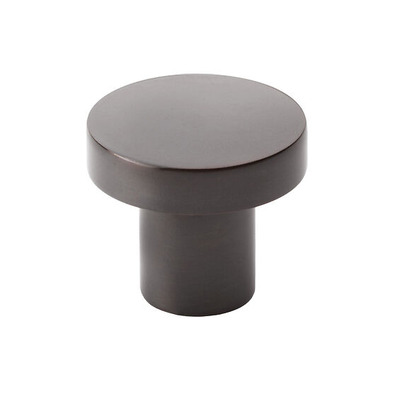 Alexander & Wilks Hanover Plain Cupboard Knob (30mm OR 38mm), Dark Bronze - AW821-30-DBZ DARK BRONZE - 38mm