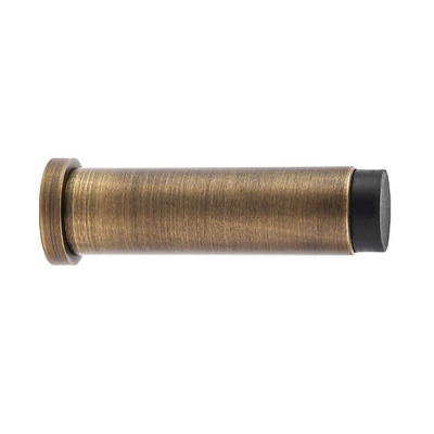 Alexander & Wilks Architectural Heavyweight Plain Projection Cylinder Door Stop, Antique Brass - AW601-75-AB ANTIQUE BRASS