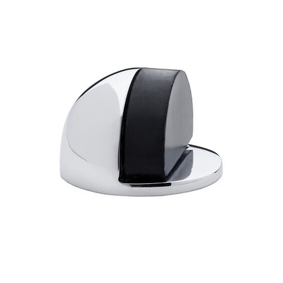 Alexander & Wilks Shield Floor Mounted Door Stop, Polished Chrome - AW631PC POLISHED CHROME