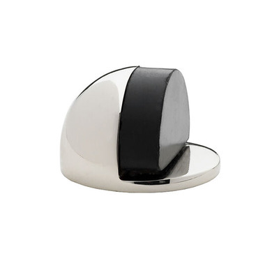 Alexander & Wilks Shield Floor Mounted Door Stop, Polished Nickel - AW631PN POLISHED NICKEL