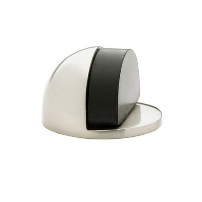 Alexander & Wilks Shield Floor Mounted Door Stop, Satin Nickel - AW631SN SATIN NICKEL