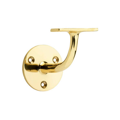 Alexander & Wilks Architectural Handrail Bracket, Polished Brass - AW750PBL POLISHED BRASS