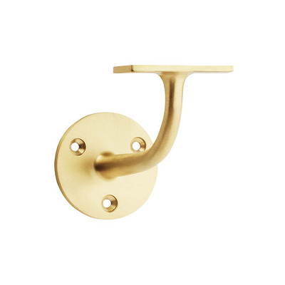 Alexander & Wilks Architectural Handrail Bracket, Satin Brass - AW750SB SATIN BRASS