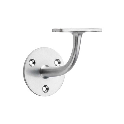 Alexander & Wilks Architectural Handrail Bracket, Satin Chrome - AW750SC SATIN CHROME