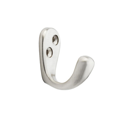 Alexander & Wilks Victorian Single Robe Hook, Satin Nickel - AW774SN SATIN NICKEL