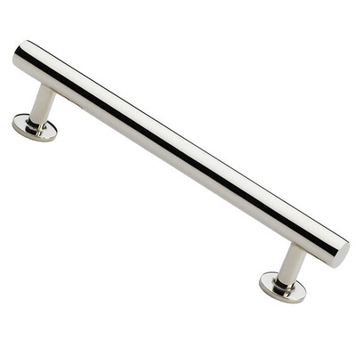 Alexander & Wilks Round T-Bar Cupboard Pull Handle (128mm, 160mm OR 192mm c/c), Polished Nickel - AW814-PN POLISHED NICKEL - 160mm c/c