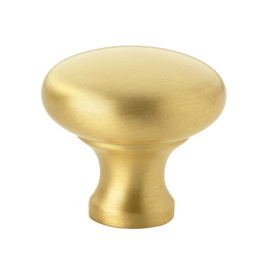 Alexander & Wilks Wade Round Cupboard Knob (32mm OR 38mm), Satin Brass - AW836-SB SATIN BRASS - 32mm
