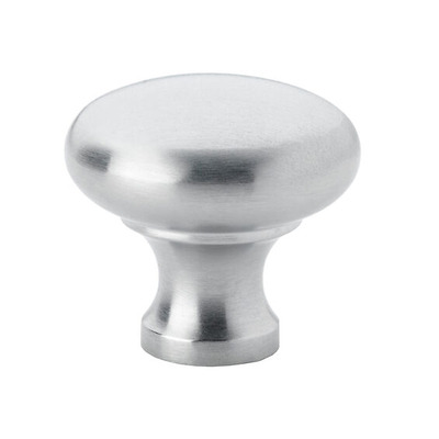 Alexander & Wilks Wade Round Cupboard Knob (32mm OR 38mm), Satin Chrome - AW836-SC SATIN CHROME - 38mm