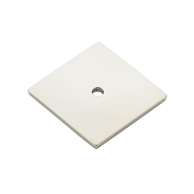 Alexander & Wilks Quantock Square Backplate (45mm x 45mm), Polished Nickel - AW894-45-PN POLISHED NICKEL - 45mm x 45mm