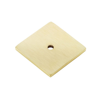 Alexander & Wilks Quantock Square Backplate (38mm x 38mm), Satin Brass PVD - AW893-38-SBPVD SATIN BRASS PVD - 38mm x 38mm
