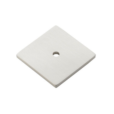 Alexander & Wilks Quantock Square Backplate (38mm x 38mm), Satin Nickel - AW893-38-SN SATIN NICKEL - 38mm x 38mm