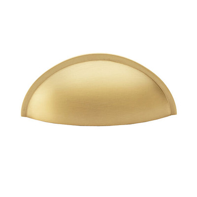 Alexander & Wilks Quieslade Cup Handle (57mm c/c), Satin Brass - AW909SB SATIN BRASS - 57mm c/c