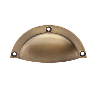 Alexander & Wilks Raoul Cup Handle (97mm Length), Antique Brass - AW910AB ANTIQUE BRASS - 97mm c/c