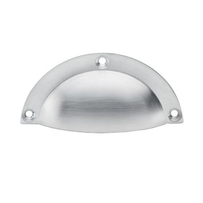 Alexander & Wilks Raoul Cup Handle (97mm Length), Satin Chrome - AW910SC SATIN CHROME - 97mm c/c