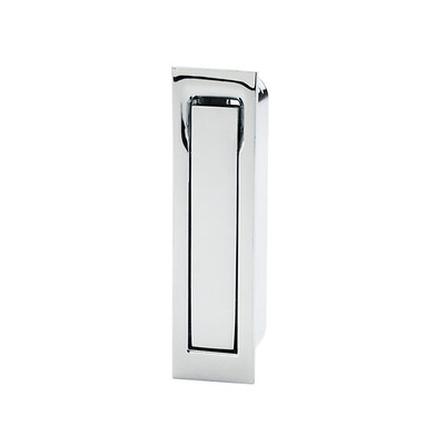 Alexander & Wilks Square Sliding Door Edge Pull (70mm x 19mm), Polished Chrome - AW990PC POLISHED CHROME