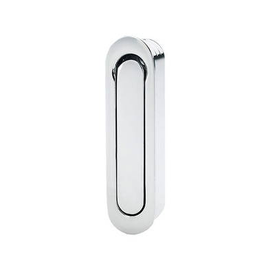 Alexander & Wilks Radius Sliding Door Edge Pull (70mm x 19mm), Polished Chrome - AW991PC POLISHED CHROME