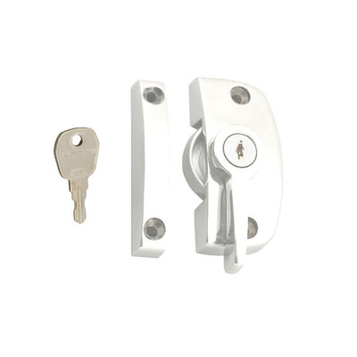 ASEC Reversible Handing Locking Window Pivot (8.5mm, 11.55mm Keep Or Without Keep), White - AS11670 WHITE - WITHOUT KEEP