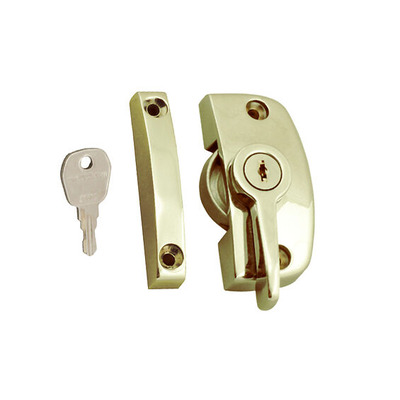 ASEC Reversible Handing Locking Window Pivot (8.5mm, 11.55mm Keep Or Without Keep), Gold - AS11672 GOLD - WITHOUT KEEP