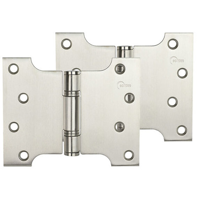 Frisco Eclipse Grade 13 - 5 Inch Stainless Steel Thrust Bearing Parliament Hinges, Satin Stainless Steel - 14992 (sold in pairs) 5 INCH - SATIN STAINLESS STEEL