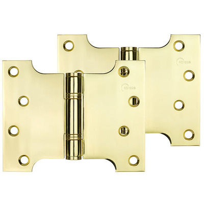 Frisco Eclipse Grade 13 - 5 Inch Stainless Steel Thrust Bearing Parliament Hinges, Polished Brass - 14994 (sold in pairs) 5 INCH - POLISHED BRASS
