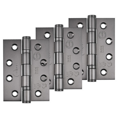 Frisco Eclipse Grade 13 - 4 Inch Stainless Steel Ball Bearing Hinge, Dark Bronze - PK854DBZ (sold in packs of 3) 4 INCH - DARK BRONZE - SET OF THREE