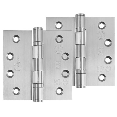 Frisco Eclipse Grade 13 - 4 Inch Stainless Steel Ball Bearing Projection Hinge, Satin Stainless Steel - 14841 (sold in pairs) 4 INCH - SATIN STAINLESS STEEL