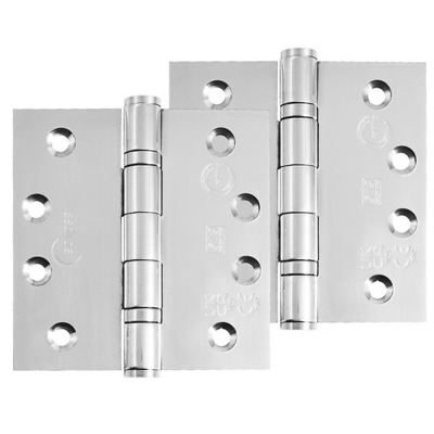 Frisco Eclipse Grade 13 - 4 Inch Stainless Steel Ball Bearing Projection Hinge, Polished Stainless Steel - 14875 (sold in pairs) 4 INCH - POLISHED STAINLESS STEEL