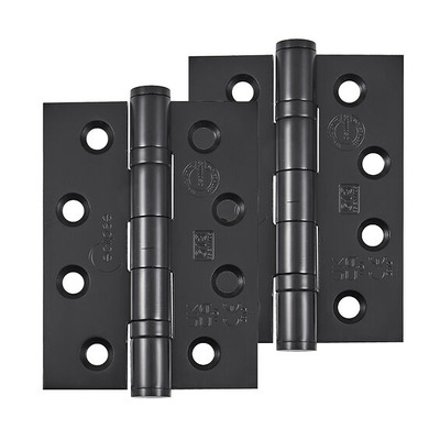 Frisco Eclipse Grade 13 - 4 Inch Stainless Steel Ball Bearing Hinge, Matt Black - 14920 (sold in pairs) 4 INCH - MATT BLACK