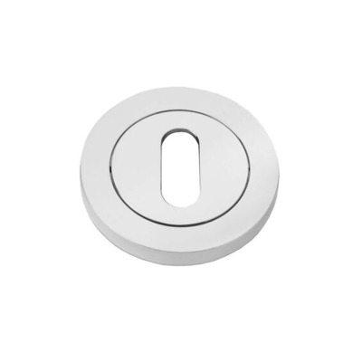 Alexander & Wilks Standard Profile Concealed Fix Escutcheon, Polished Chrome - AW391PC POLISHED CHROME - STANDARD PROFILE (KEY HOLE)