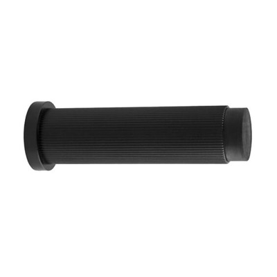 Alexander & Wilks Architectural Heavyweight Reeded Projection Door Stop, Black - AW602-75-BL MATT BLACK