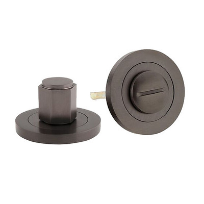 Alexander & Wilks Hex Bathroom Turn & Release, Dark Bronze - AW794DBZ DARK BRONZE