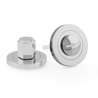 Alexander & Wilks Hex Bathroom Turn & Release, Polished Chrome - AW794PC POLISHED CHROME