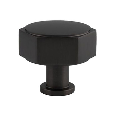 Alexander & Wilks Vesper Hex Cupboard Knob (33mm OR 40mm), Black - AW828-33-BL BLACK - 40mm
