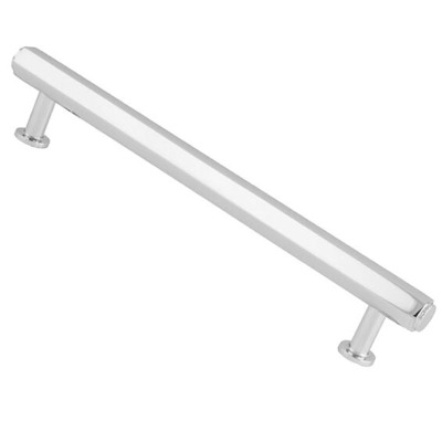 Alexander & Wilks Vesper Hex T-Bar Cupboard Pull Handle (128mm, 160mm OR 224mm c/c), Polished Chrome - AW830-128-PC POLISHED CHROME - 224mm c/c